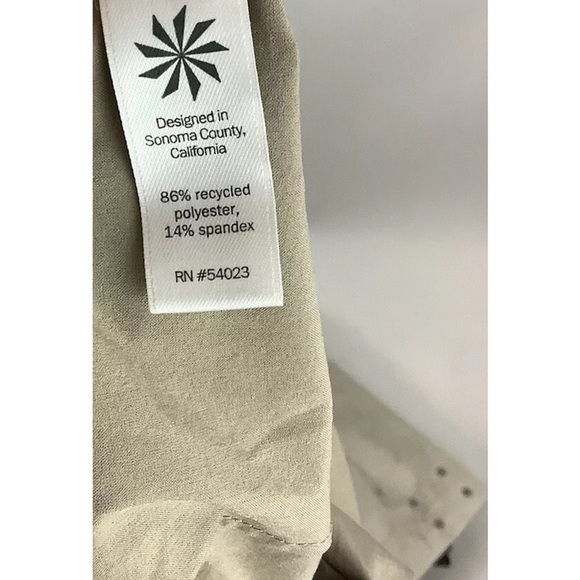 Athleta Sz 0 Everyday Skort Tan Recycled Polyester Spandex Flare Style - Picture 8 of 8